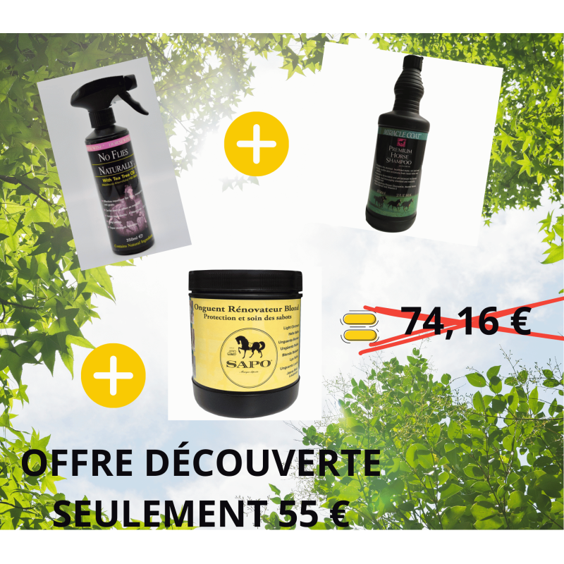 PACK 3 ESSENTIELS NATURELS POUR LE BIEN ETRE DU CHEVAL PACK 3 ESSENTIELS NATURELS POUR LE BIEN ETRE DU CHEVAL